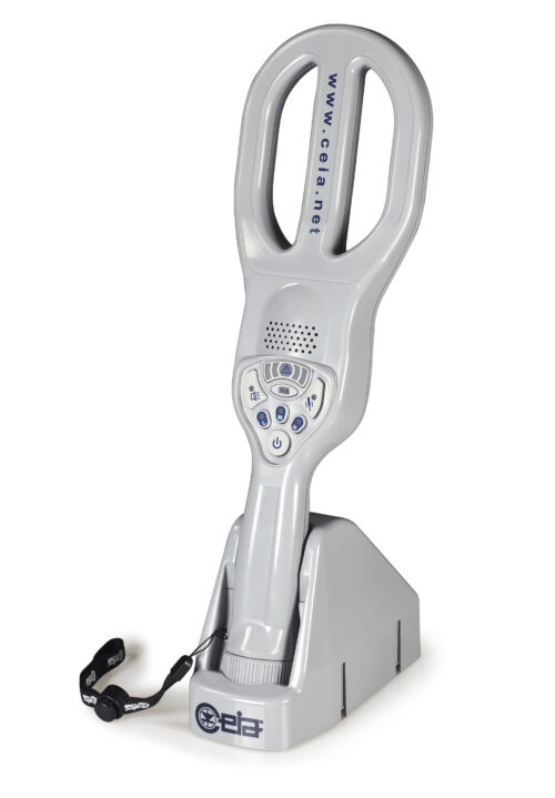 PD240CB handheld metal detector front view