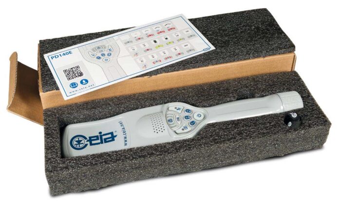 CEIA PD140E handheld metal detector box