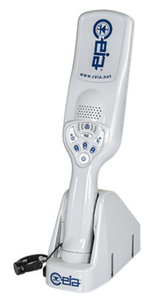 CEIA PD140N handheld metal detector front view