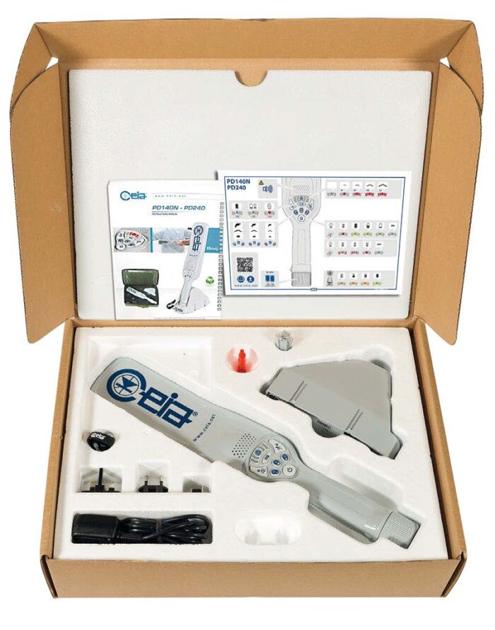 PD240 CEIA handheld metal detector box