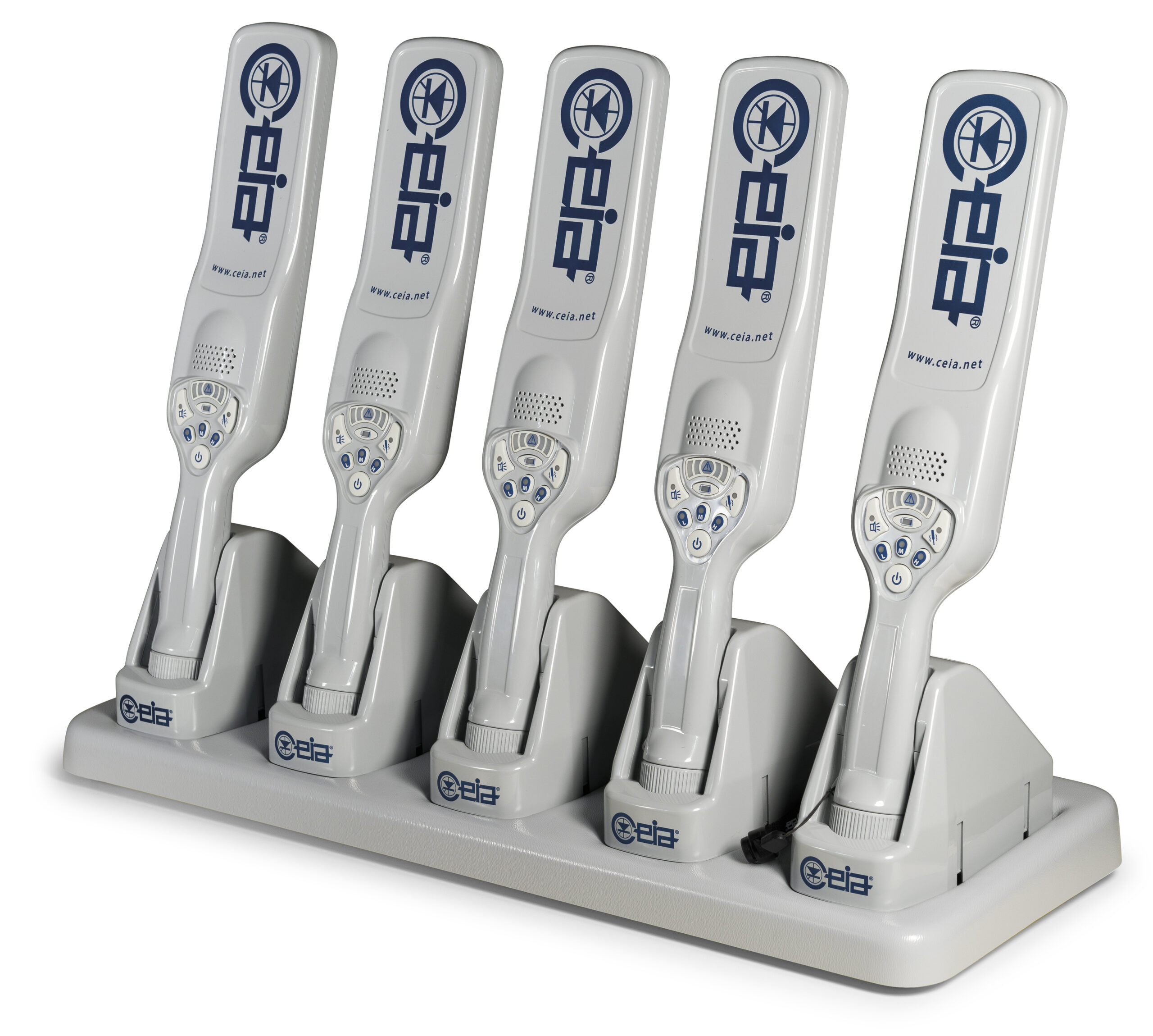 CEIA handheld metal detector docking station