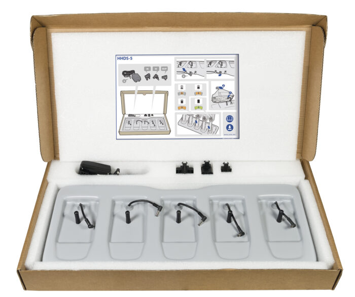 CEIA handheld metal detector docking station box