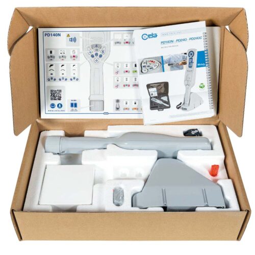 PD140N handheld metal detector box